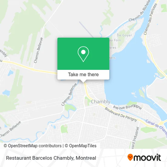 Restaurant Barcelos Chambly map