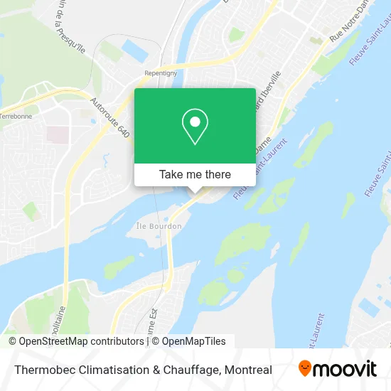 Thermobec Climatisation & Chauffage map