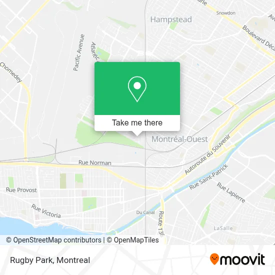 Rugby Park map