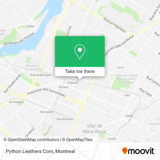 Python Leathers Com map