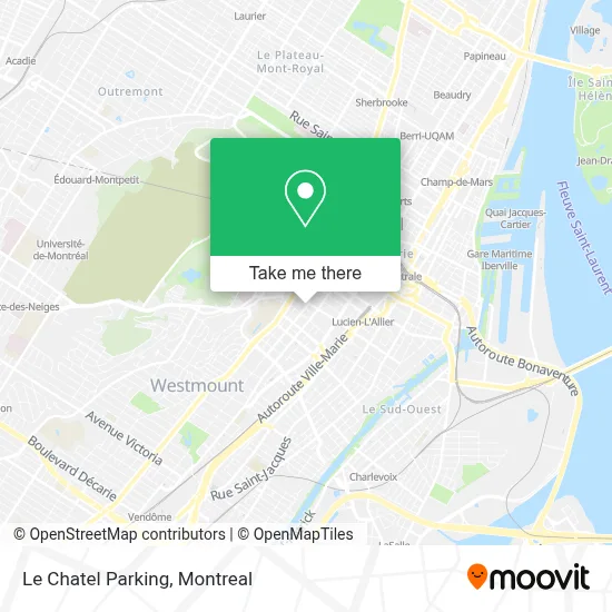 Le Chatel Parking map