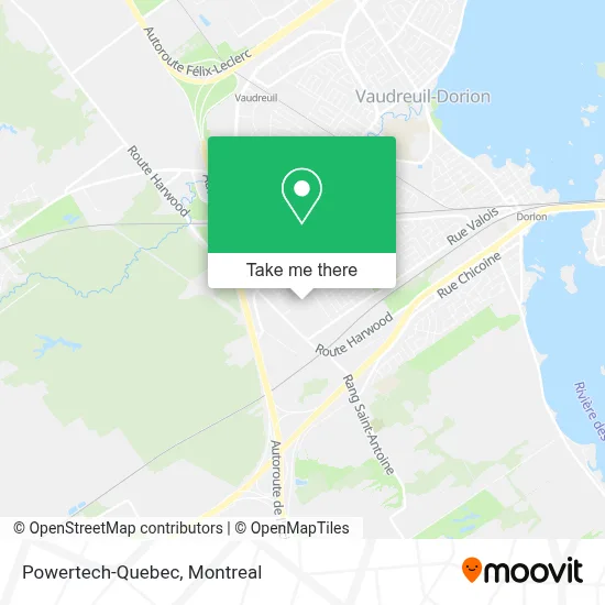 Powertech-Quebec map