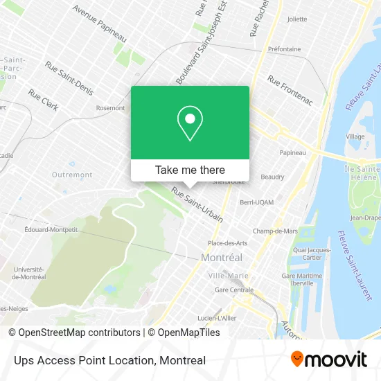 Ups Access Point Location map