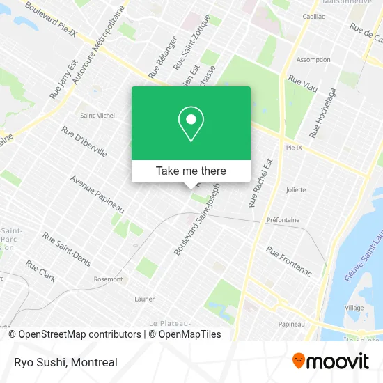 Ryo Sushi map
