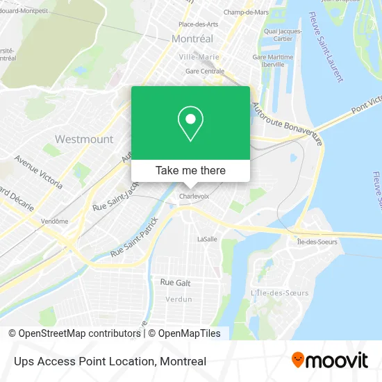 Ups Access Point Location map