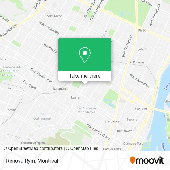 Rénova Rym map