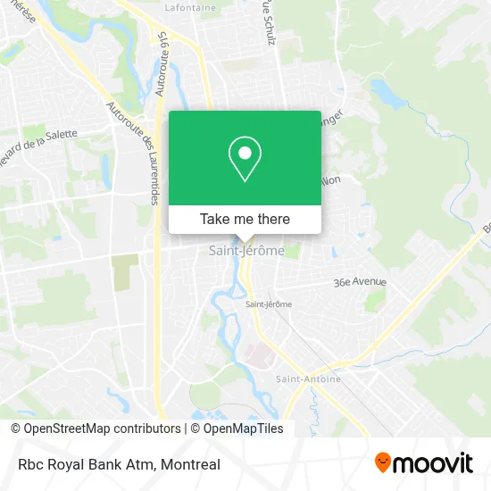 Rbc Royal Bank Atm map