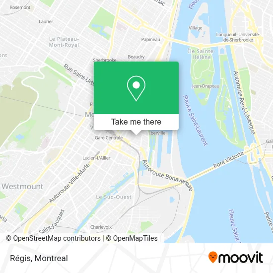 Régis map