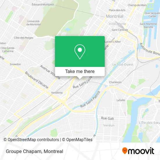 Groupe Chapam map