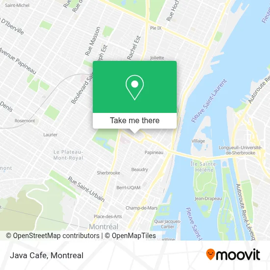 Java Cafe map