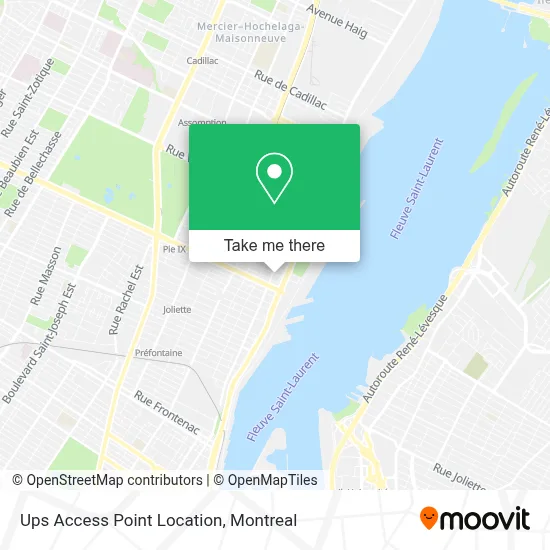 Ups Access Point Location map