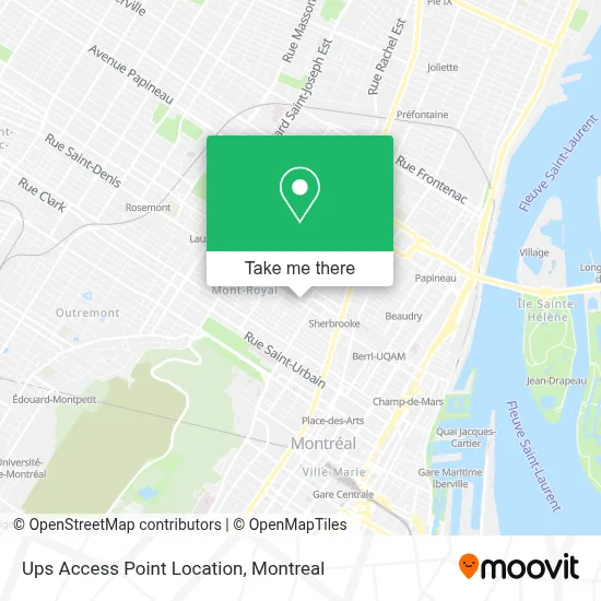 Ups Access Point Location map