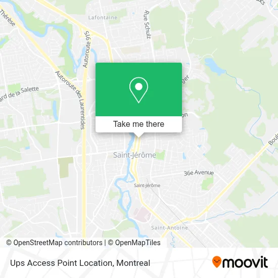 Ups Access Point Location map