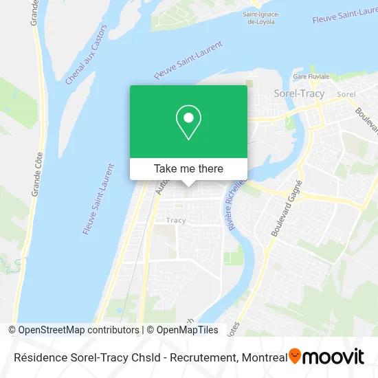 Résidence Sorel-Tracy Chsld - Recrutement map