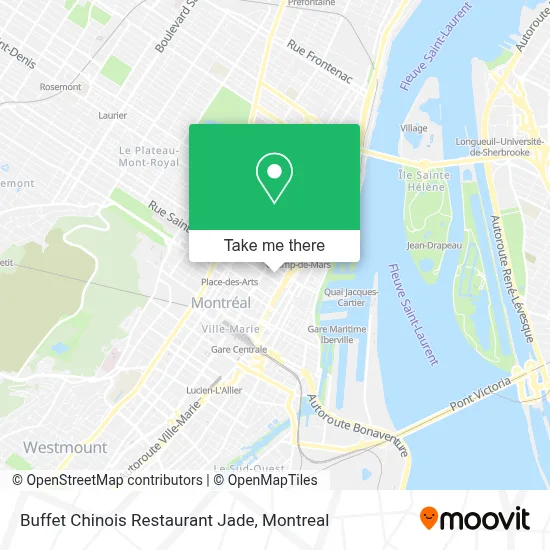 Buffet Chinois Restaurant Jade map