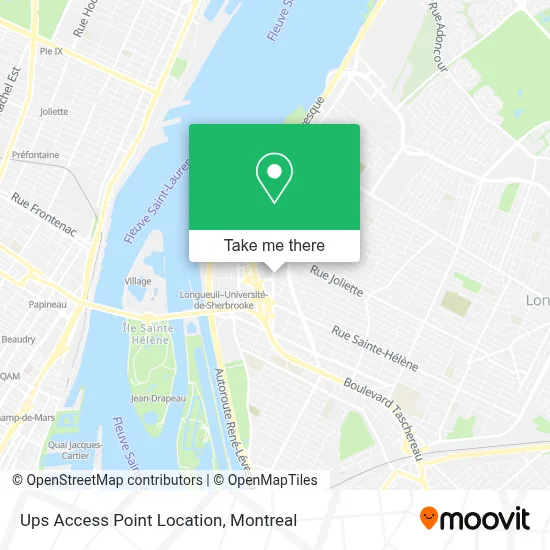 Ups Access Point Location map