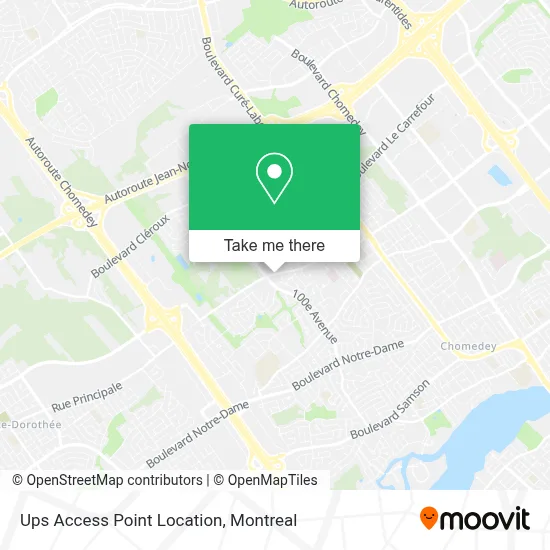 Ups Access Point Location map