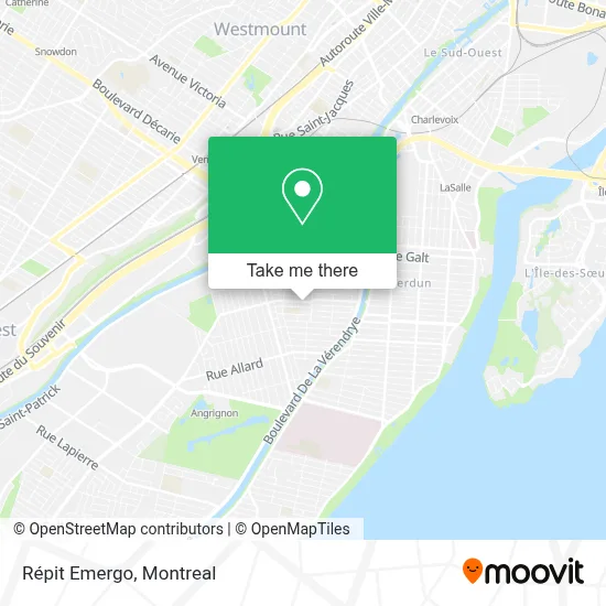 Répit Emergo map
