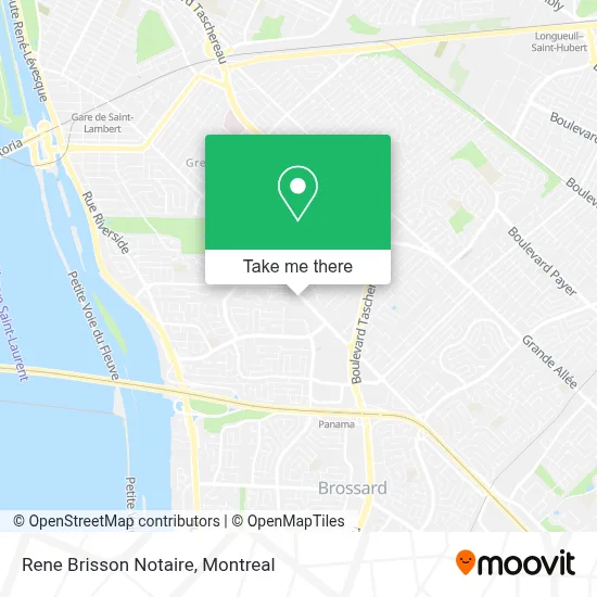 Rene Brisson Notaire map