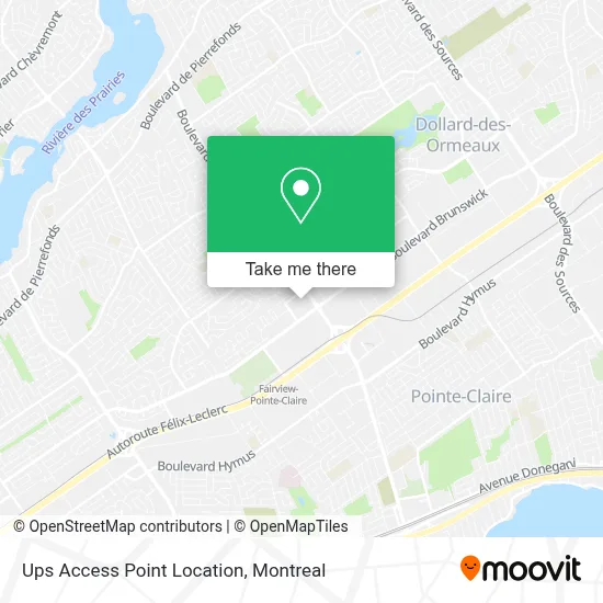 Ups Access Point Location map