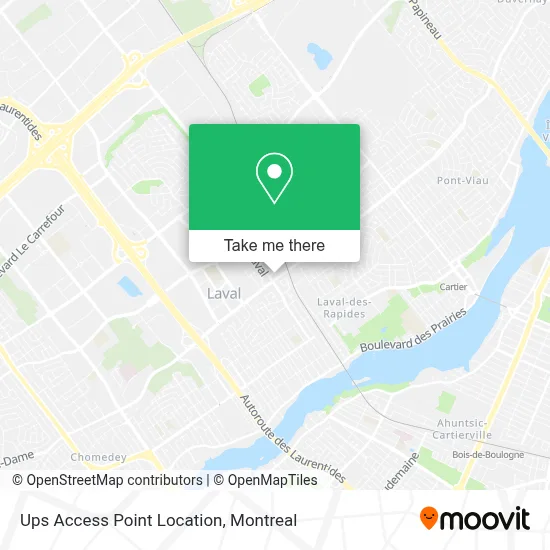 Ups Access Point Location map