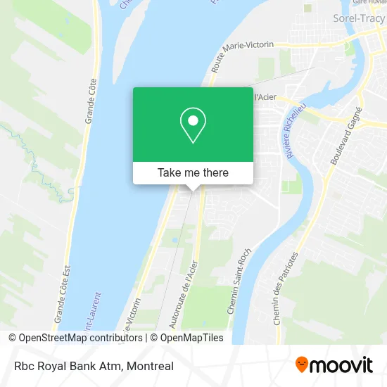 Rbc Royal Bank Atm map