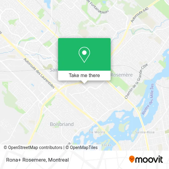 Rona+ Rosemere map