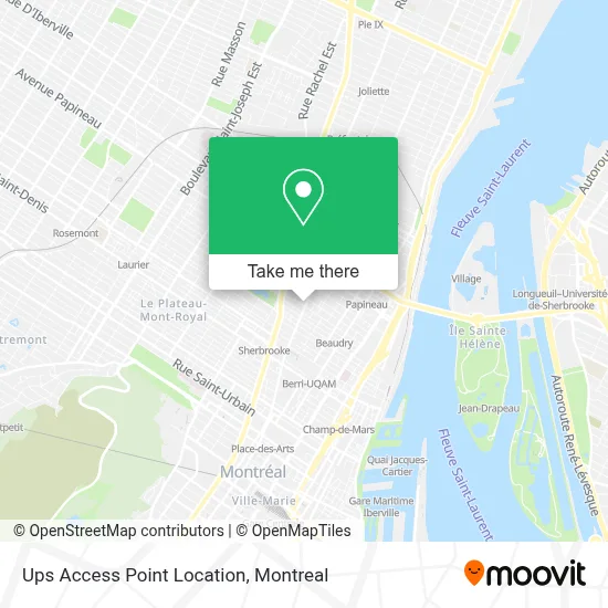 Ups Access Point Location map