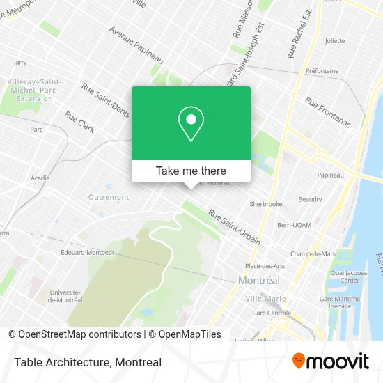 Table Architecture map