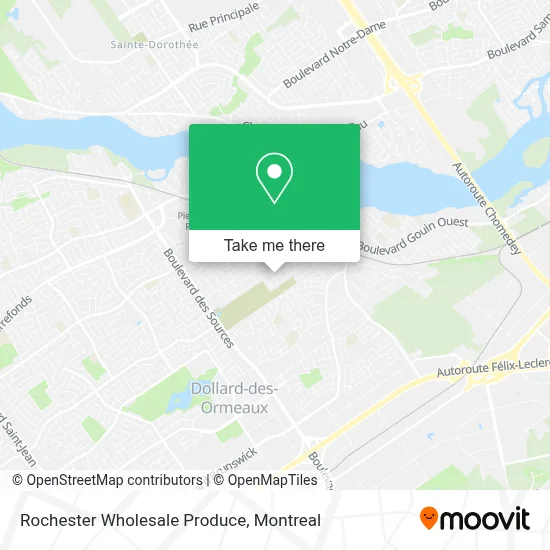 Rochester Wholesale Produce map