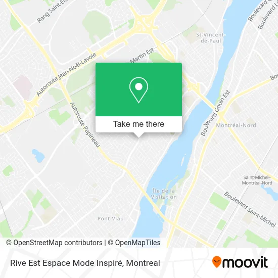 Rive Est Espace Mode Inspiré map