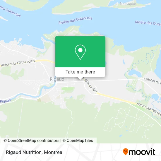 Rigaud Nutrition map