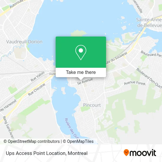 Ups Access Point Location map