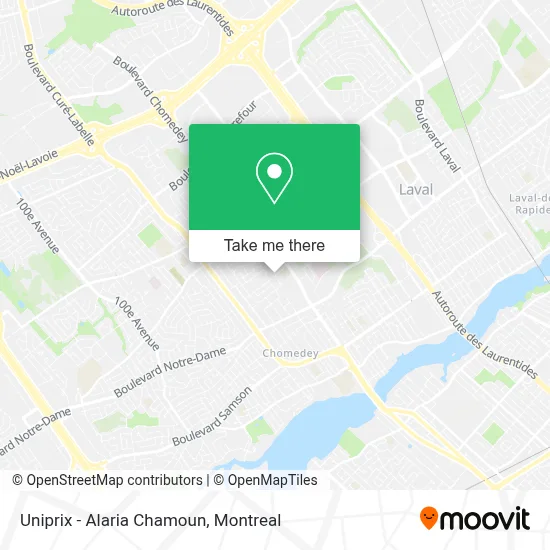 Uniprix - Alaria Chamoun map