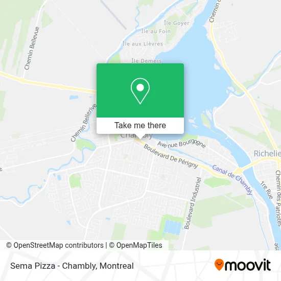 Sema Pizza - Chambly map