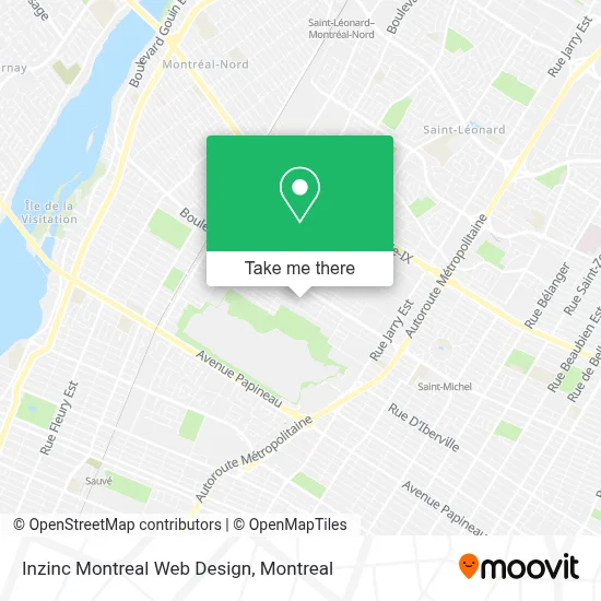 Inzinc Montreal Web Design map