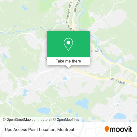 Ups Access Point Location map