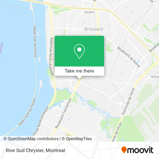 Rive Sud Chrysler map