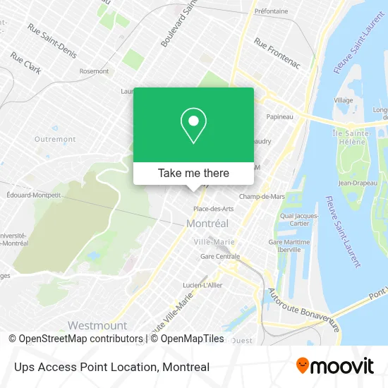 Ups Access Point Location map