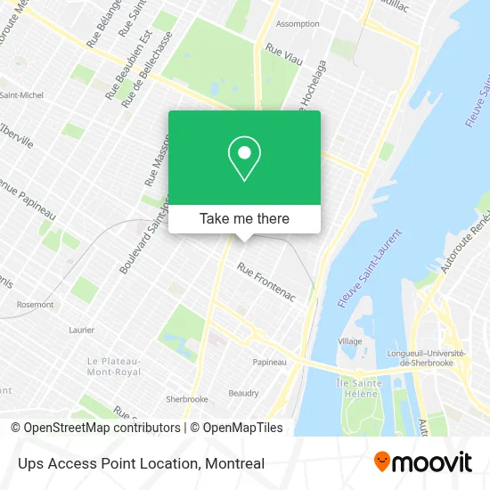 Ups Access Point Location map