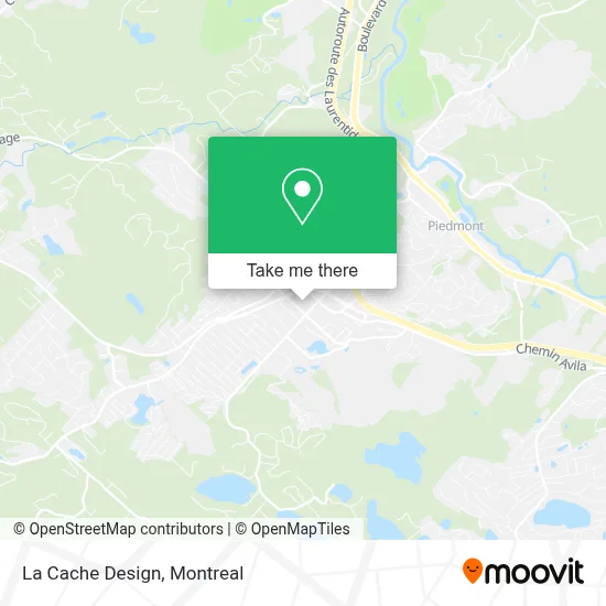 La Cache Design map