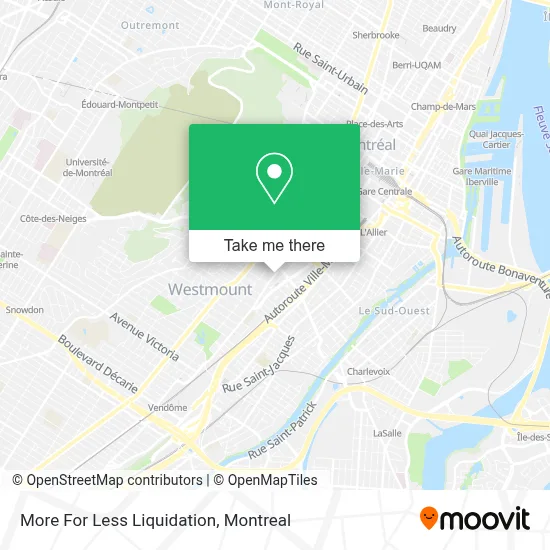 More For Less Liquidation map