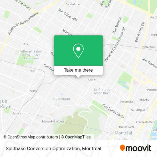 Splitbase Conversion Optimization map