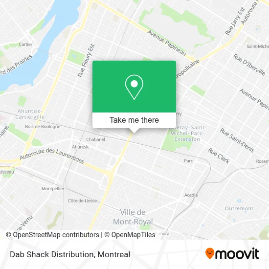 Dab Shack Distribution map