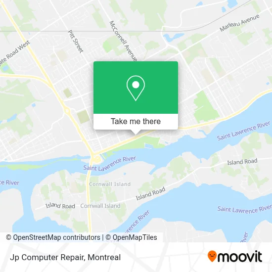 Jp Computer Repair map