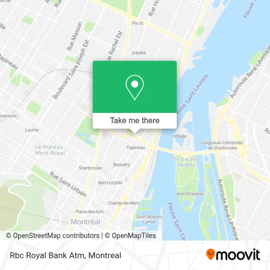 Rbc Royal Bank Atm map