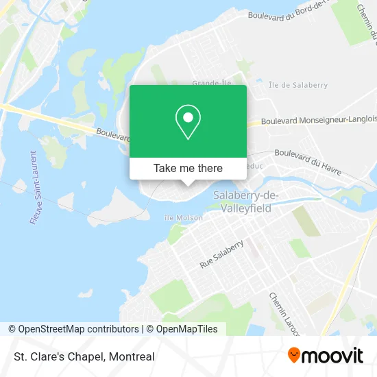 St. Clare's Chapel map