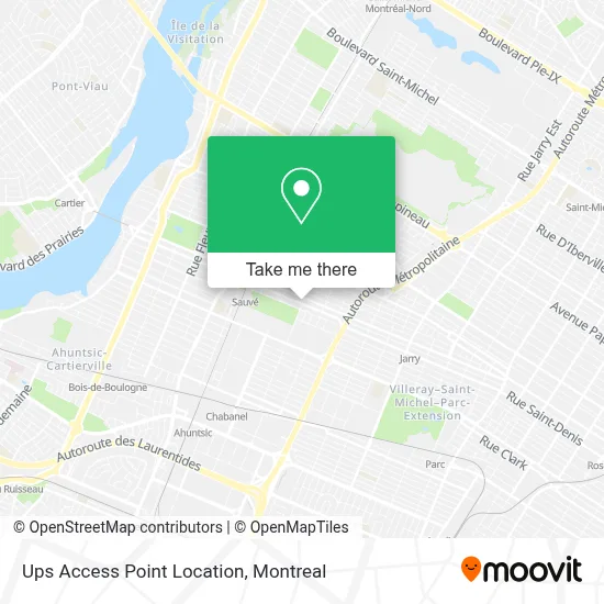 Ups Access Point Location map
