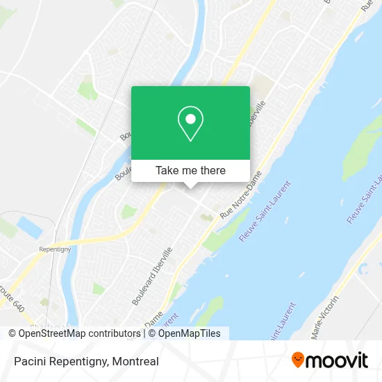Pacini Repentigny map