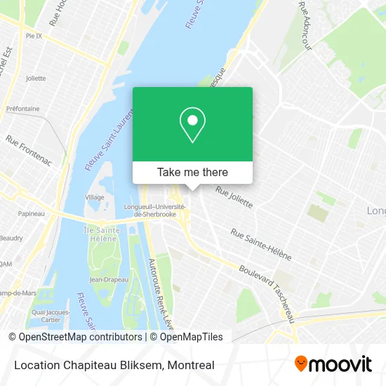 Location Chapiteau Bliksem map